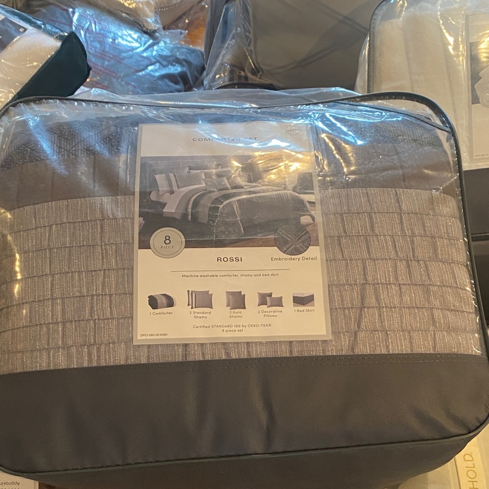 Surprise sale! NWT Hallmark Gray Comforter Set no offers